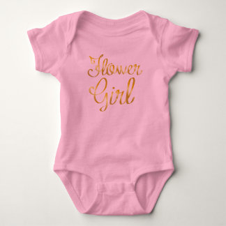 Body Fleur fille or et rose Tutu