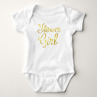 Body Fleur fille or et Tutu blanc
