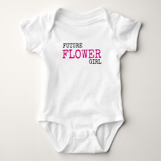 Body Fleur future Mariage Bodysuit bébé fille (Devant)