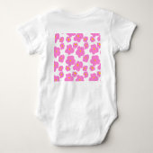 Body Fleur marguerite rose jaune moderne motif élégant (Dos)