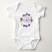 Body Fleur Wreath Monogramme violet (Devant)