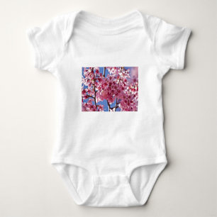 Body Fleurs de cerisier Sakura Étoiles rouges