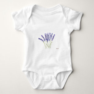Body Fleurs de lavande Aquarelle florale violette Migno
