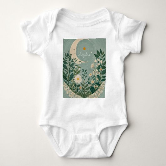 Body Fleurs de Lune : Pastel Floral et Crescent Moon (Devant)
