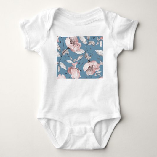 Body Fleurs de printemps, feuille, design transparent (Devant)
