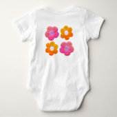 Body Fleurs de style crochet - Conception douce et ador (Dos)