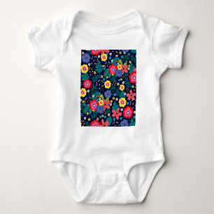 Body Fleurs Décoratives Et Feuille Motif-48675