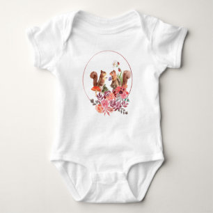 Body Fleurs et écureuils