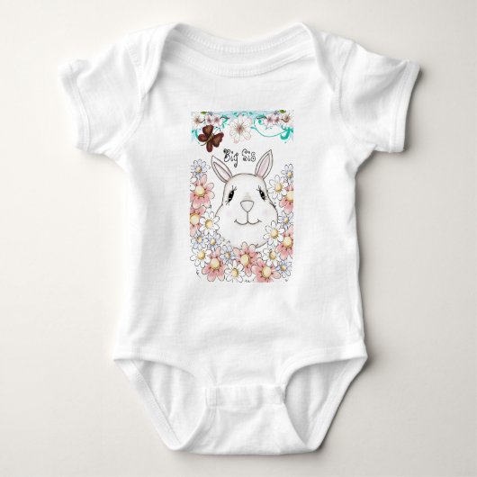 Body Fleurs et papillons lapins mignons (Devant)