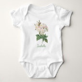 BODY FLEURS PERSONNALISÉES BÉBÉ BODYSUIT (Devant)
