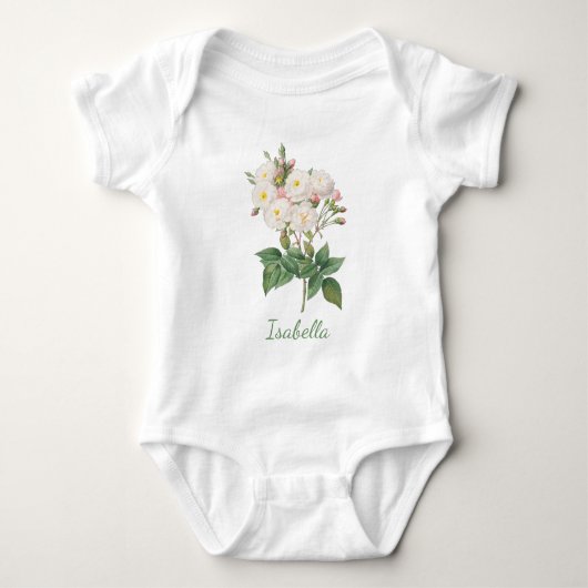 BODY FLEURS PERSONNALISÉES BÉBÉ BODYSUIT (Devant)