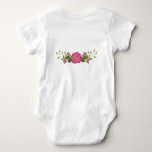 Body Fleurs roses avec Monogramme (Dos)