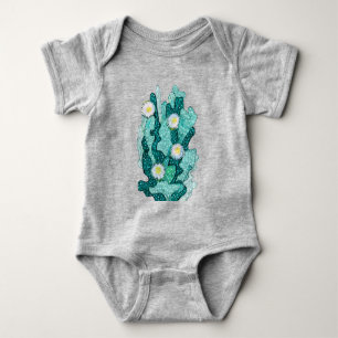 Body Fleurs Succulentes de Cactus Floral Turquoise