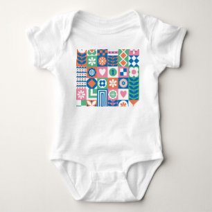 Body Floral Abstrait : Scandinave Folk Design.