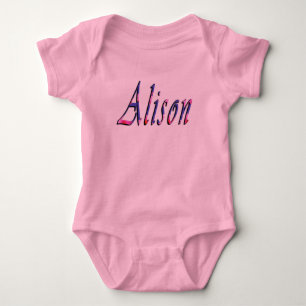 Body Floral Alison Girls Nom Logo, Baby Bodysuit