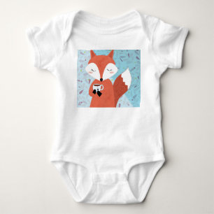 Body Fond de feuille de renard adorable dame