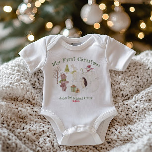 Body Forêt de neige mignonne Scène animale Mon premier