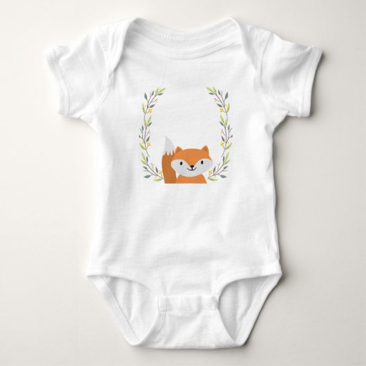 Body Forêt forestière Fox Baby Onsie (Devant)