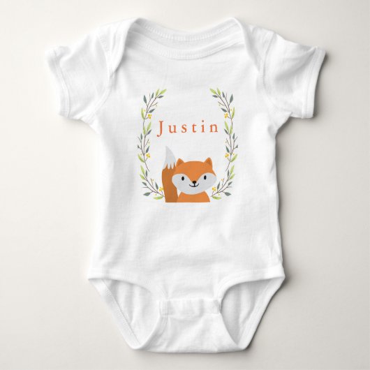 Body Forêt forestière Fox Baby Onsie (Devant)