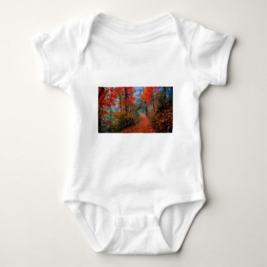 Body Forêt peinte Flamme d'automne Cadeaux d'aquarelle (Devant)