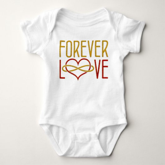 Body FOREVER LOVE Heart - or rouge (Devant)