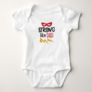 Body Forte Comme Papa Bébé Bodysuit