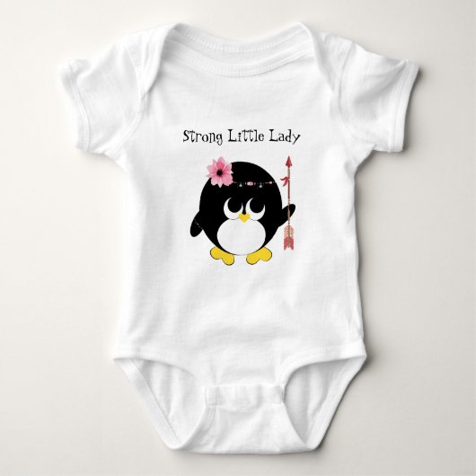 Body Forte Petite Dame Cute Penguin Baby Bodysuit (Devant)
