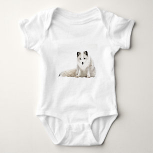 Body Fox arctique dans la neige