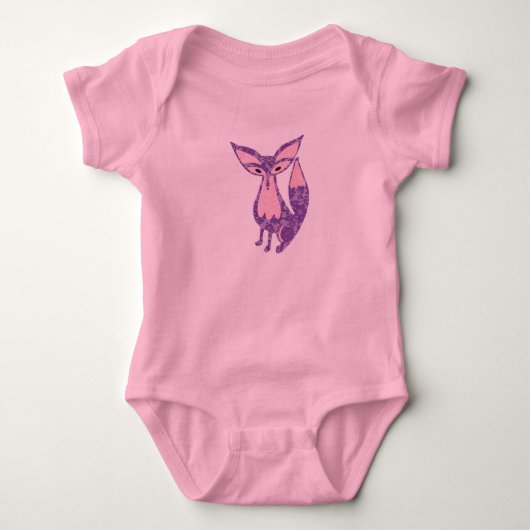 Body Fox dans pourpre et rose de dentelle (Devant)