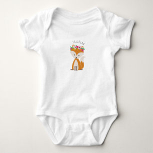 Body Fox de bébé de Boho personnalisé