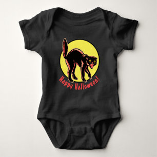 Body Fraidy Chat Happy Halloween Baby Bodysuit