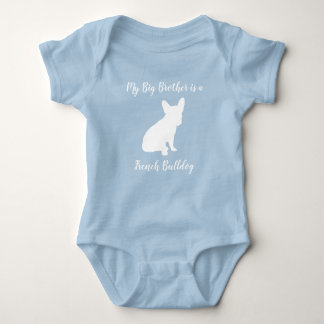 Body Français Baby shower Bulldog Français Frenchie Blu