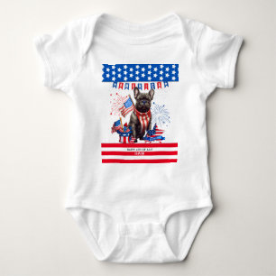 Body French Bulldog Happy 4 juillet Amérique patriotiqu