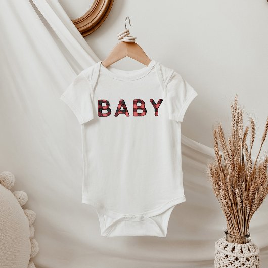 Body FROST Lumberjack Rouge Flannelle d'hiver bébé