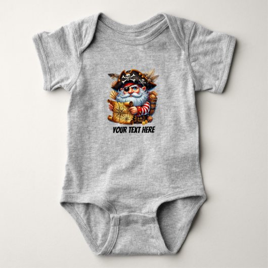Body Fun baby boy pirate personnalisable (Devant)