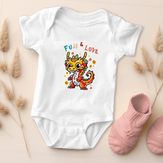 Body Fun Carton Dragon Chinois Nouvel An Fu Kids Cadeau