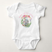 Body Fun Elephant OMG si mignon Fleurs de texte rose fi (Devant)