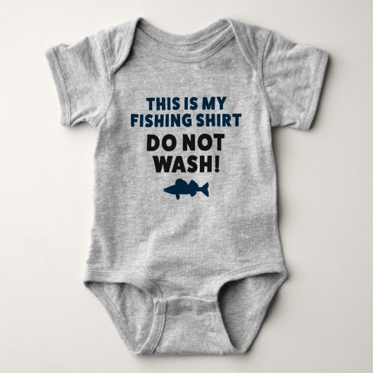 Body Funny Baby Fishing Jersey Bodysuit Chemise (Devant)