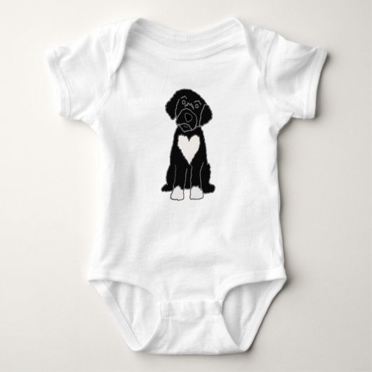 Body Funny Black Portugais Water Dog (Devant)