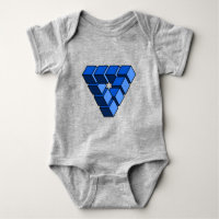 Funny Blue Black Toy Blocks Triangle Vector Art