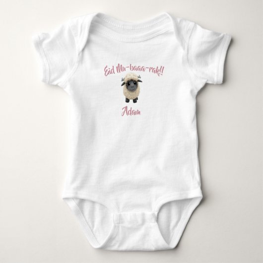 Body Funny cute Sheep Eid Adha funny Baby Clothes (Devant)