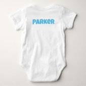 Body Funny Eye Chart Lire ma couche Bodysuit bébé (Dos)