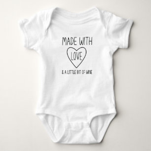 Body Funny Fabriqué avec l'amour Nouveau-né Cadeau bébé