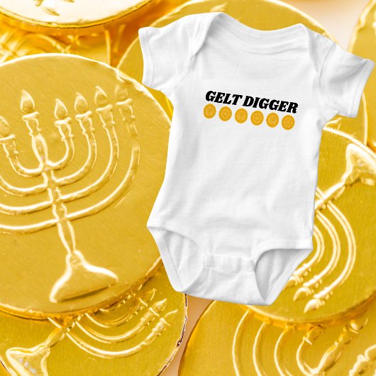 Body Funny Gelt Digger pour Jewish Holiday Hanoukka