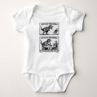Body Funny Grammar Baby Singlet – “Let’s Eat, Grandma"