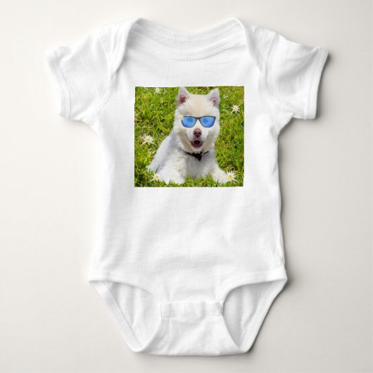 Body Funny Husky Puppy, (Devant)