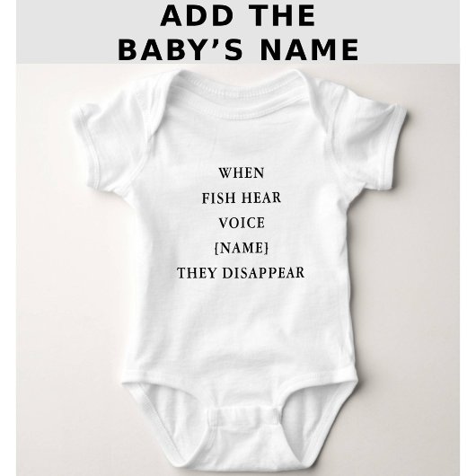 Body Funny Personalized Fishing Quote Baby