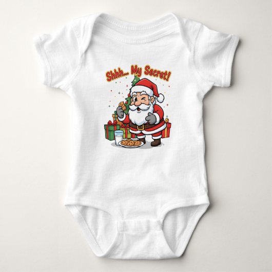 Body Funny Santa Kids Jersey | Cookie Thief Christmas O (Devant)