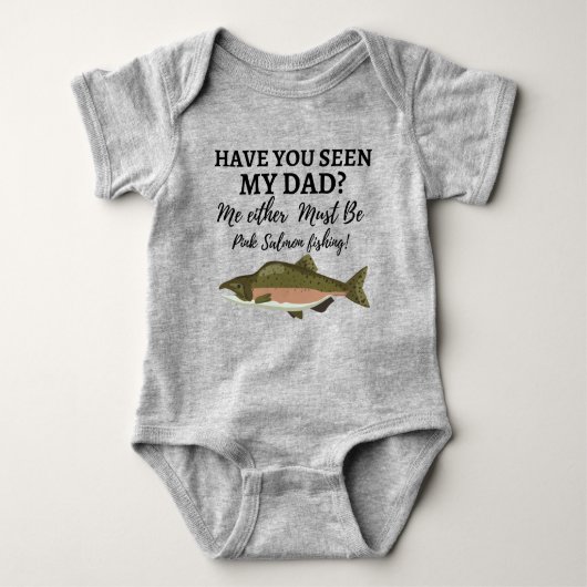 Body Funny Saumon rose Pêche Papa Poisson Cadeau  (Devant)