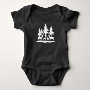 Body Funny Skinny Pine Tree Randonnée d'été Camping